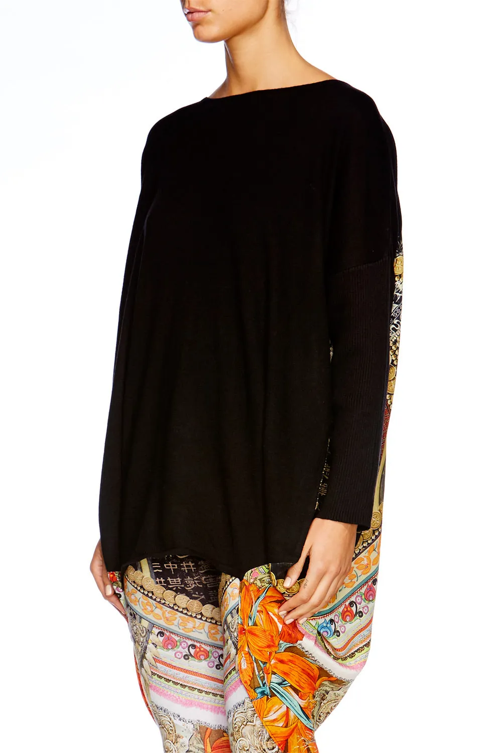 LONG SLEEVE JUMPER WITH PRINT BACK DYNASTY DAYS